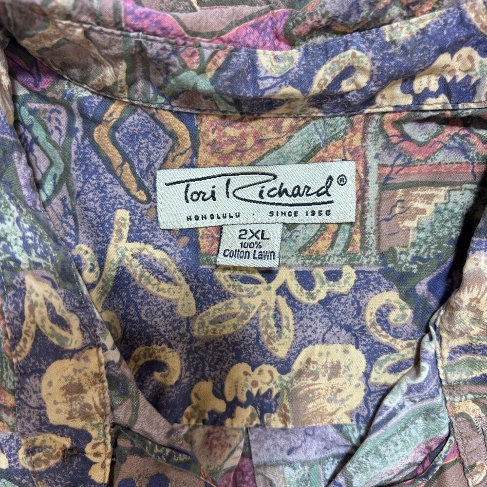 Vintage Tori Richard Hawaiian shirt, Men's Short Sleeve, Size 2XL - Picture 2 of 4